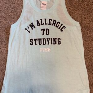 PINK Victoria's Secret Light Blue Tank